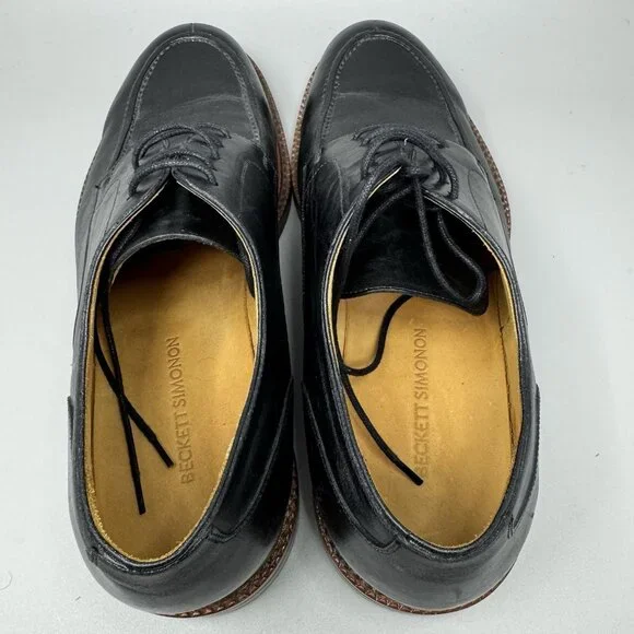 Beckett Simon Split Toe Derbies Mens 10.5 Black Dress Leather Shoes Beckett Simon Split Toe Derbies Mens 10.5 Black Dress  main image 2